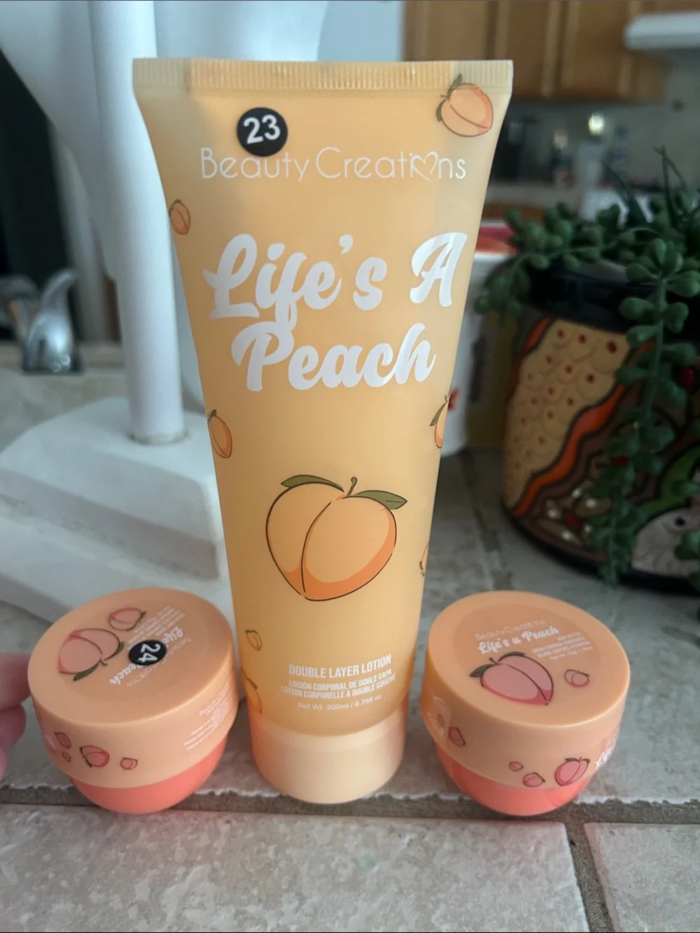 Beauty Creations Peach Kids Double Layer Lotion - Peach & Coral